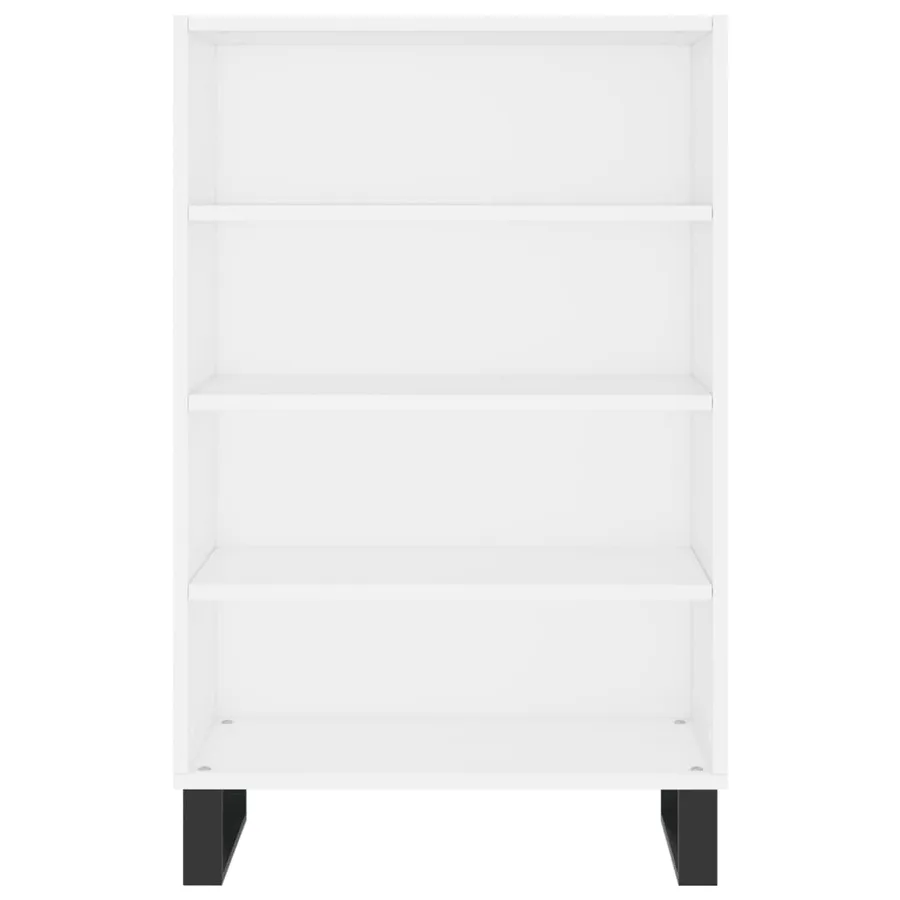 Buffet haut blanc 57x35x90 cm bois d'ingénierie - 4