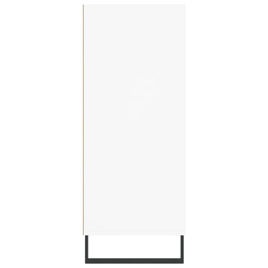 Buffet haut blanc 57x35x90 cm bois d'ingénierie - 5
