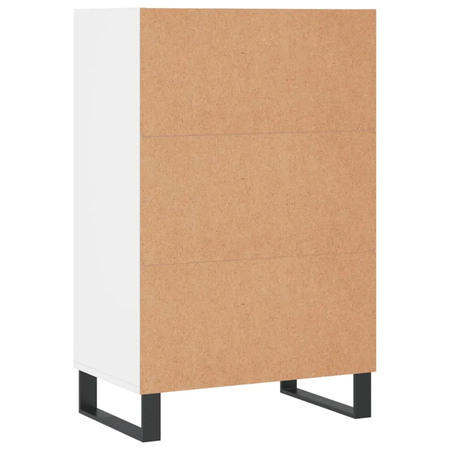Buffet haut blanc 57x35x90 cm bois d'ingénierie - 6