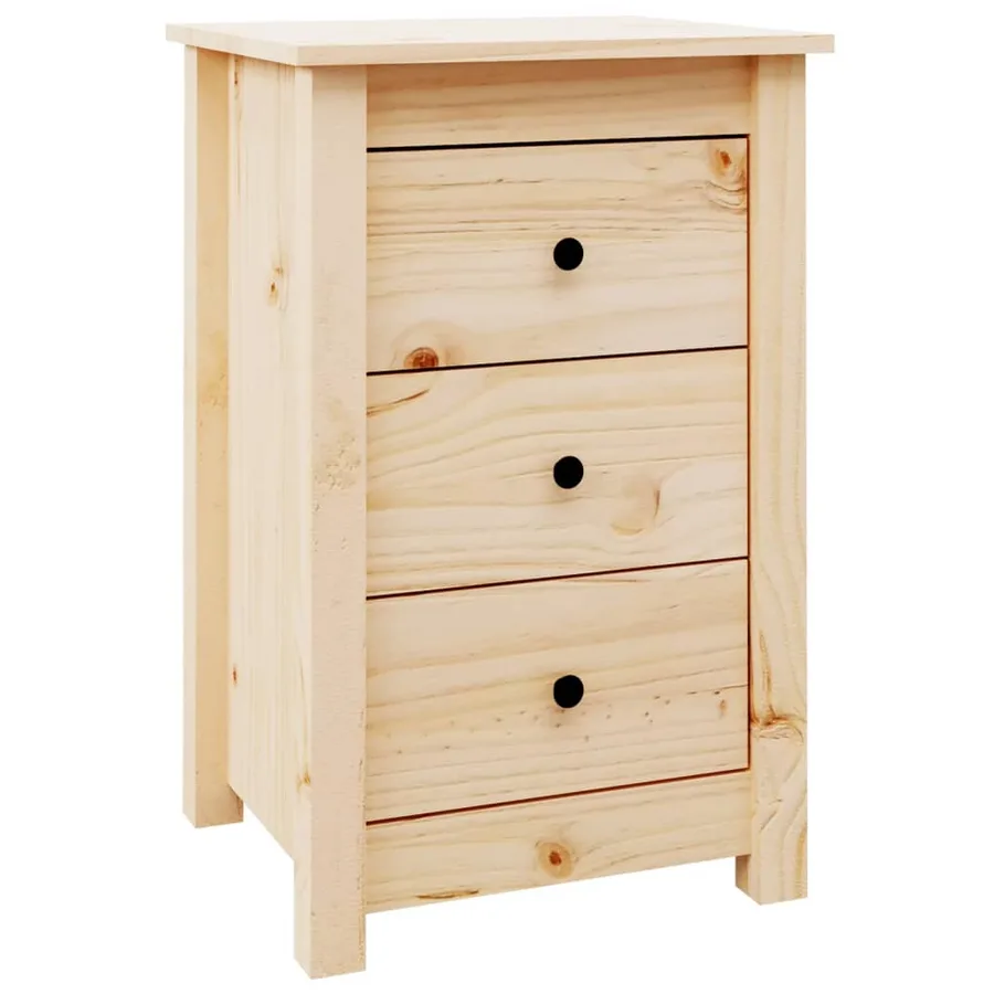 Table de chevet 40x35x61,5 cm Bois de pin massif - 2