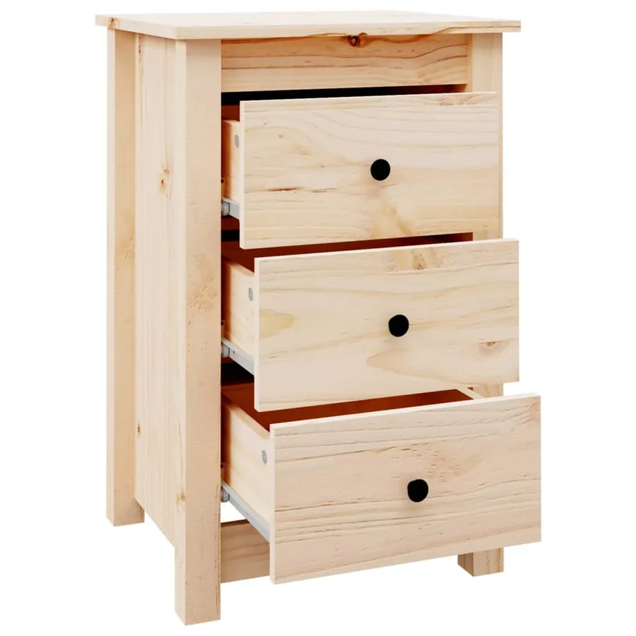 Table de chevet 40x35x61,5 cm Bois de pin massif - 3