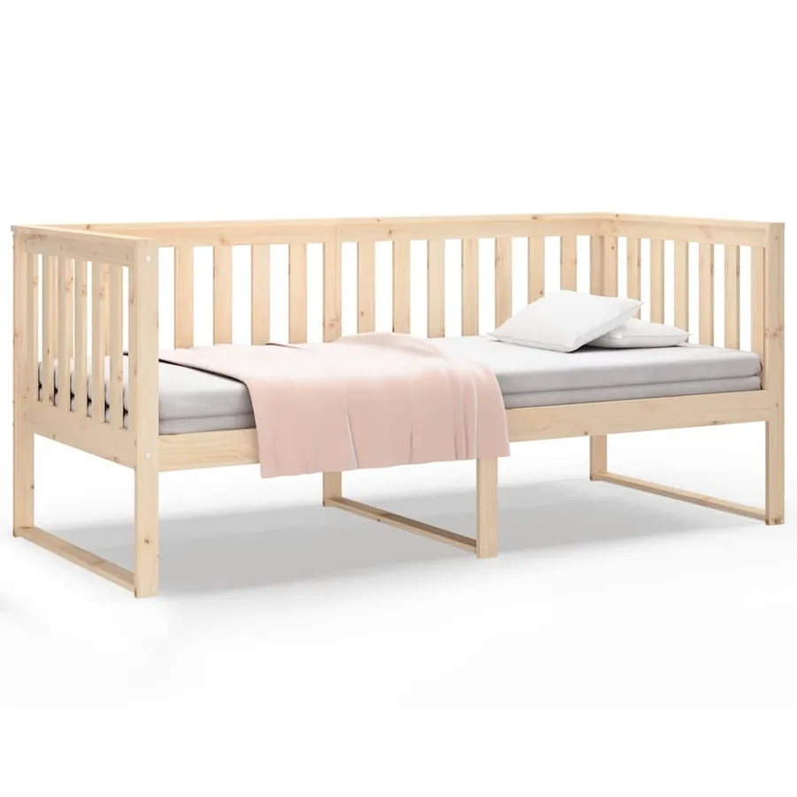 Lit de jour sans matelas 100x200 cm bois de pin massif - 2