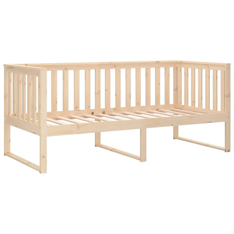 Lit de jour sans matelas 100x200 cm bois de pin massif - 7
