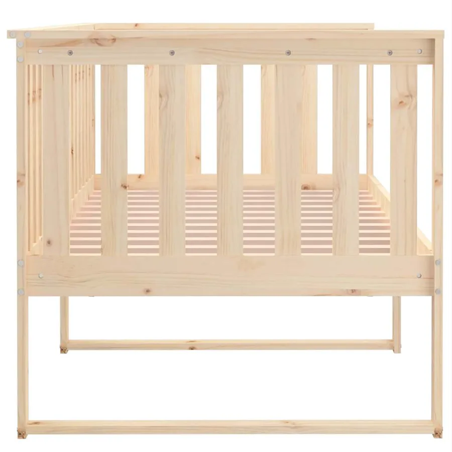 Lit de jour sans matelas 100x200 cm bois de pin massif - 9