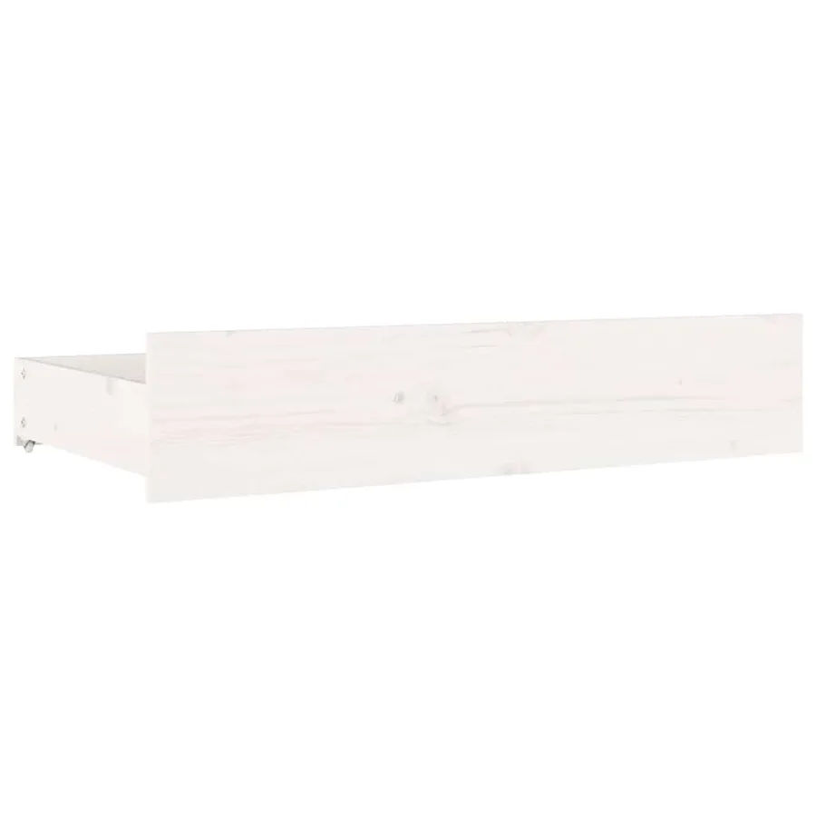 Cadre de lit sans matelas avec tiroirs blanc 120x200 cm - 8