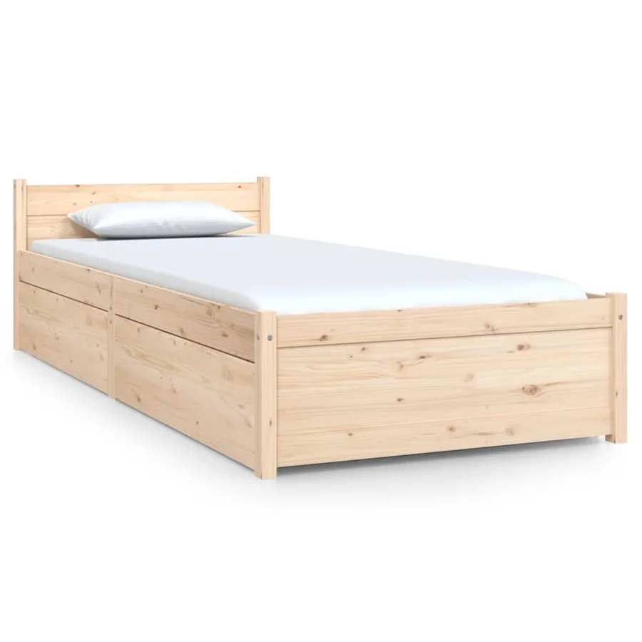 Cadre de lit sans matelas avec tiroirs - 2