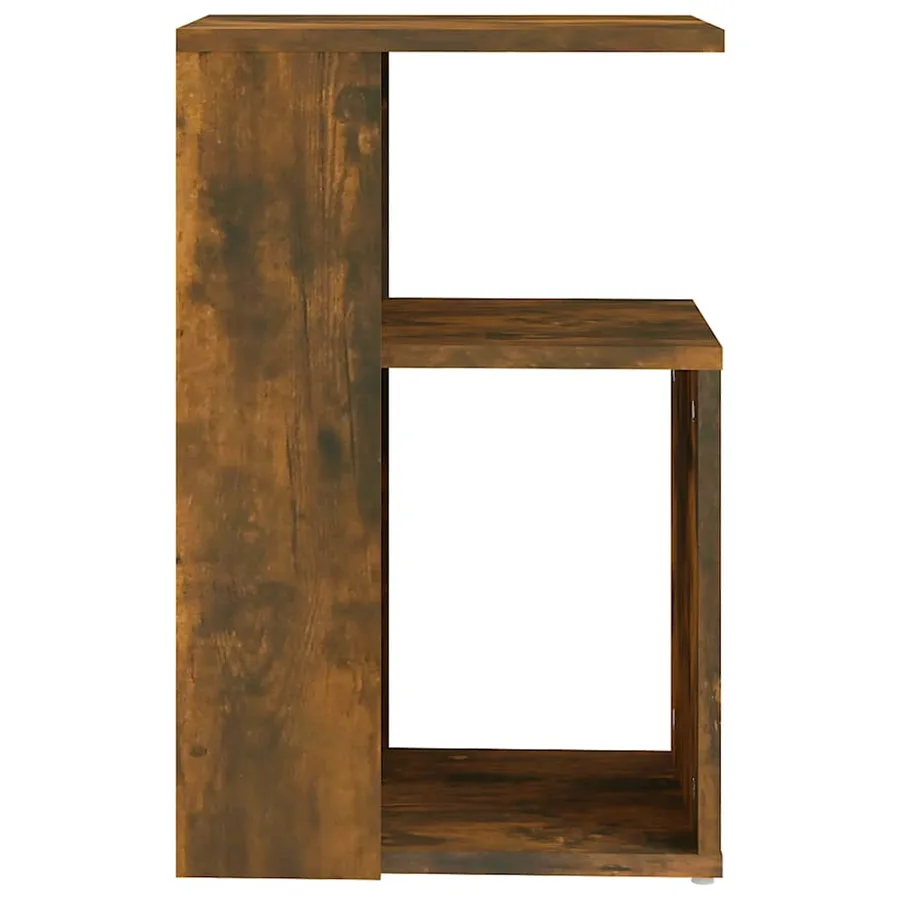 Table d'appoint Chêne fumé 36x30x56 cm Bois d'ingénierie - 3