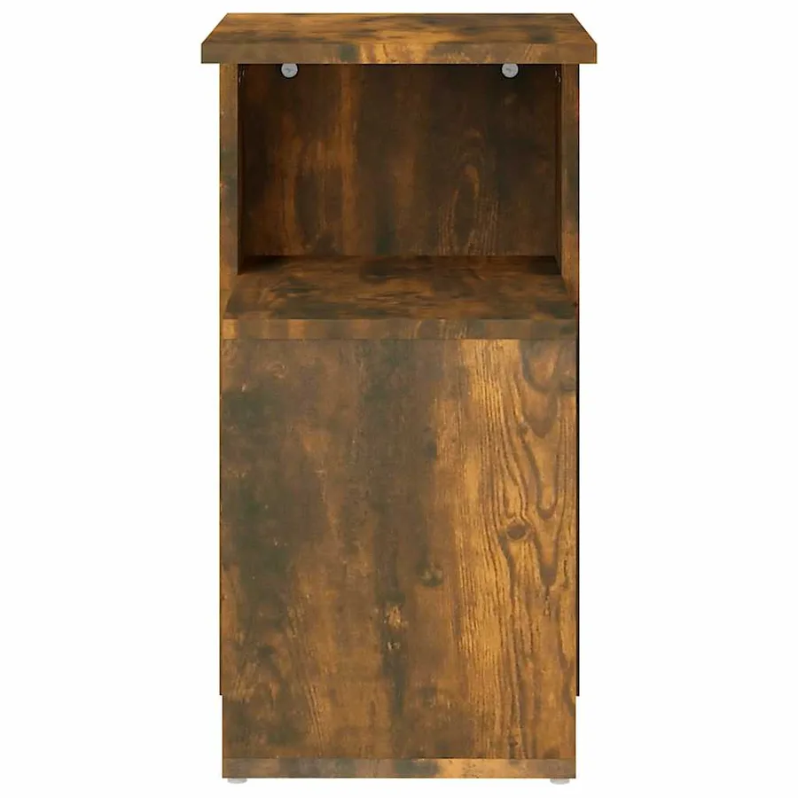 Table d'appoint Chêne fumé 36x30x56 cm Bois d'ingénierie - 4