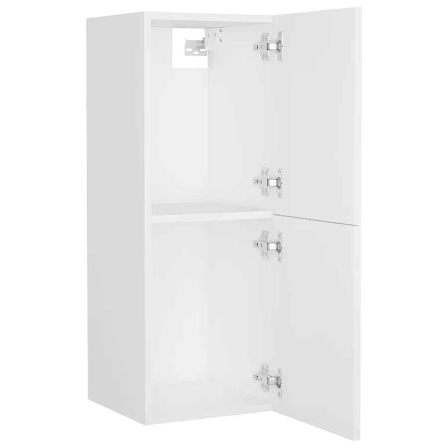 Ensemble de meubles de salle de bain Blanc Bois d'ingénierie - 8