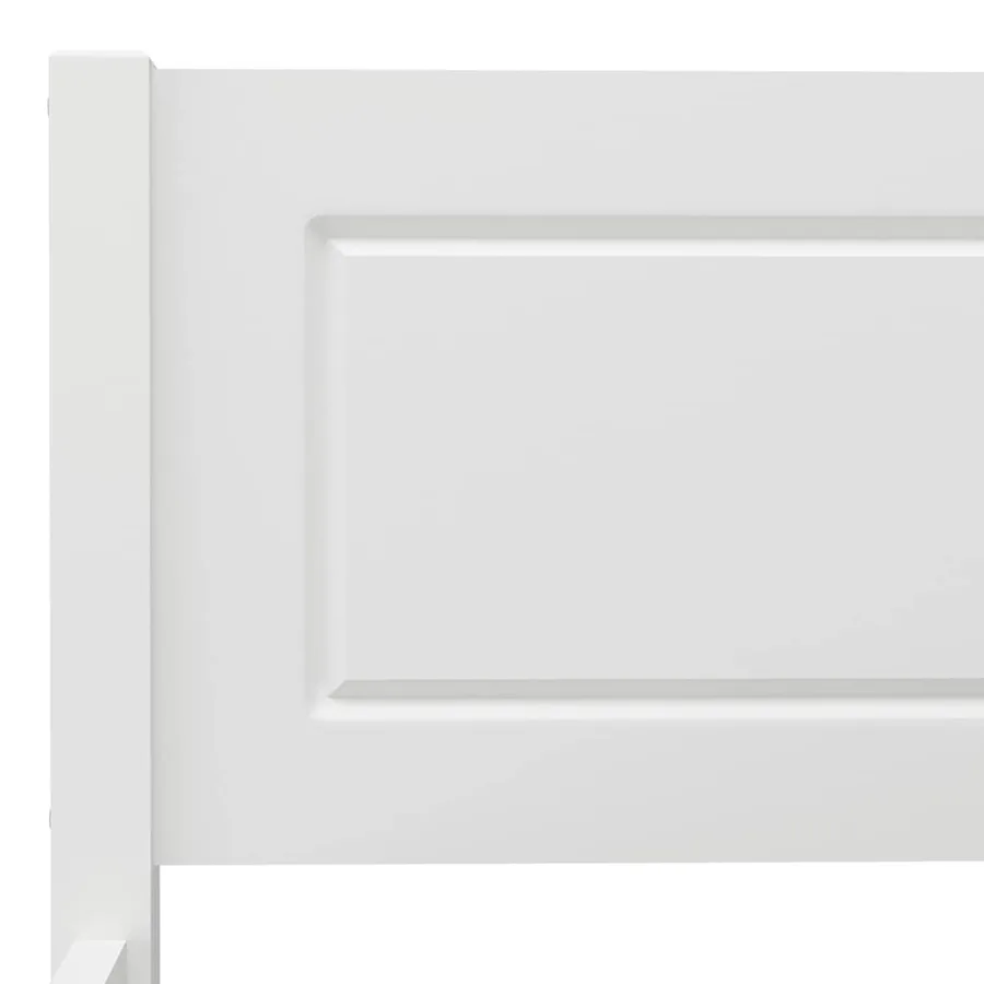 Cadre de lit sans matelas en pin massif blanc 90x200 cm - 5
