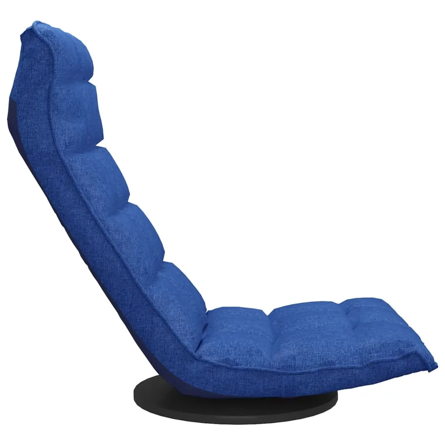 Chaise de sol pivotante Bleu Tissu - 4