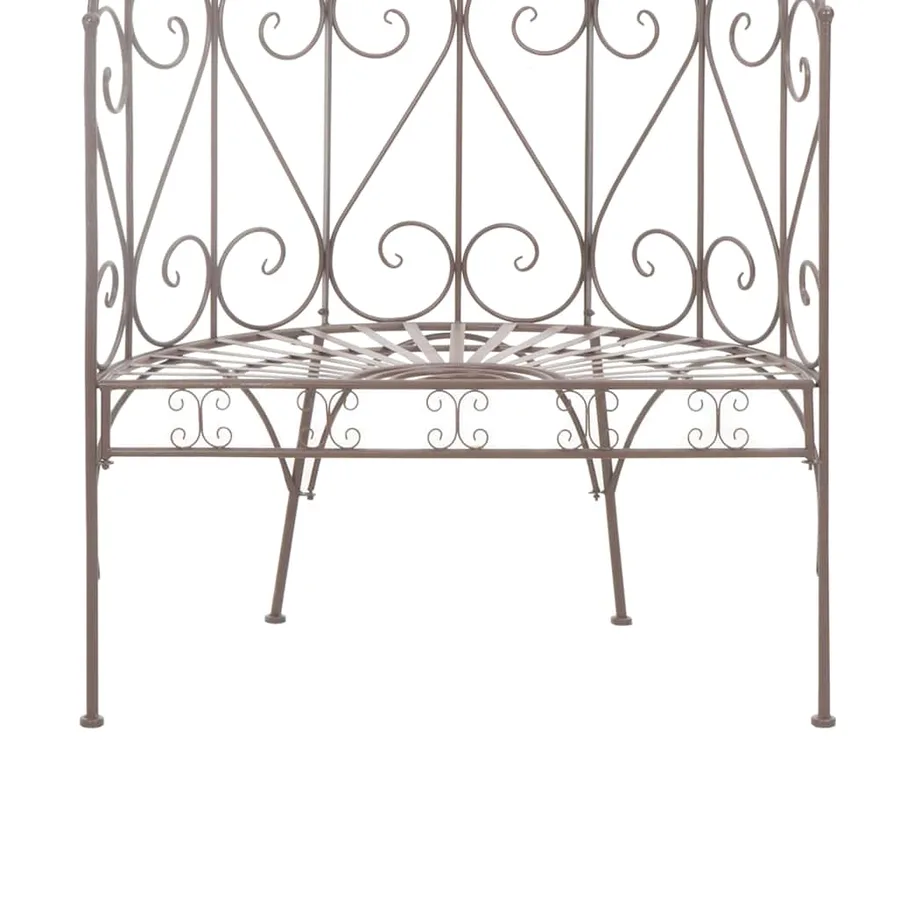 Banc de jardin 95 cm Fer Marron antique - 5