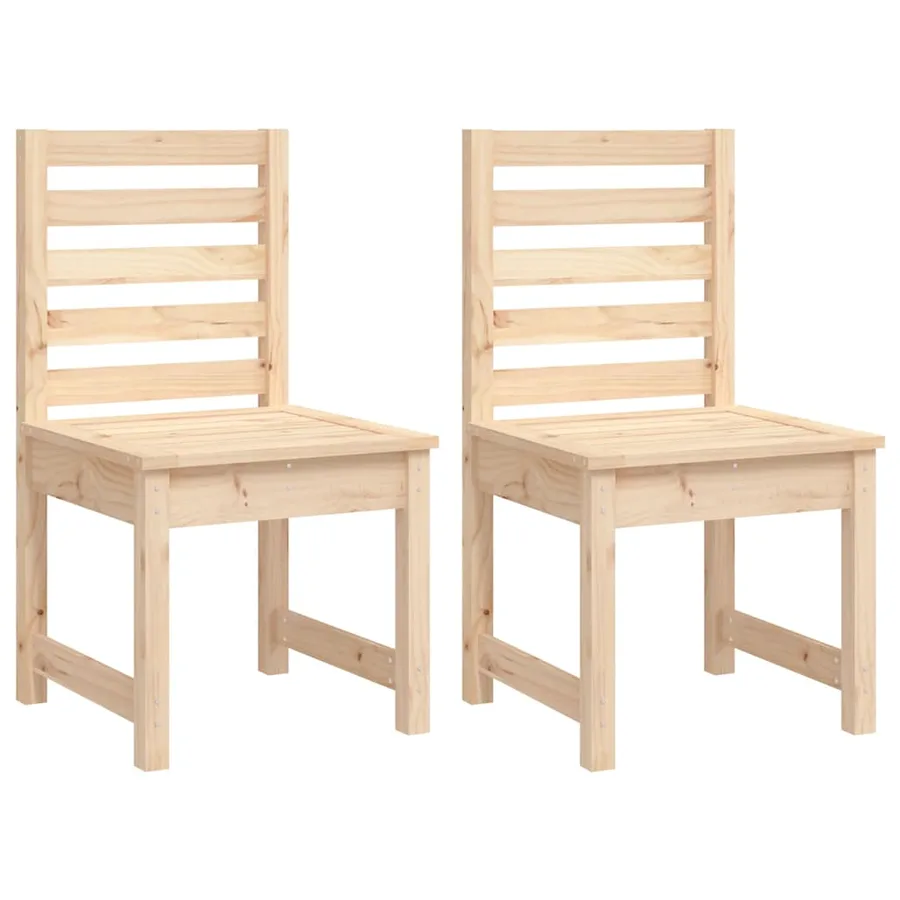 Ensemble à manger de jardin 4 pcs bois massif de pin - 6