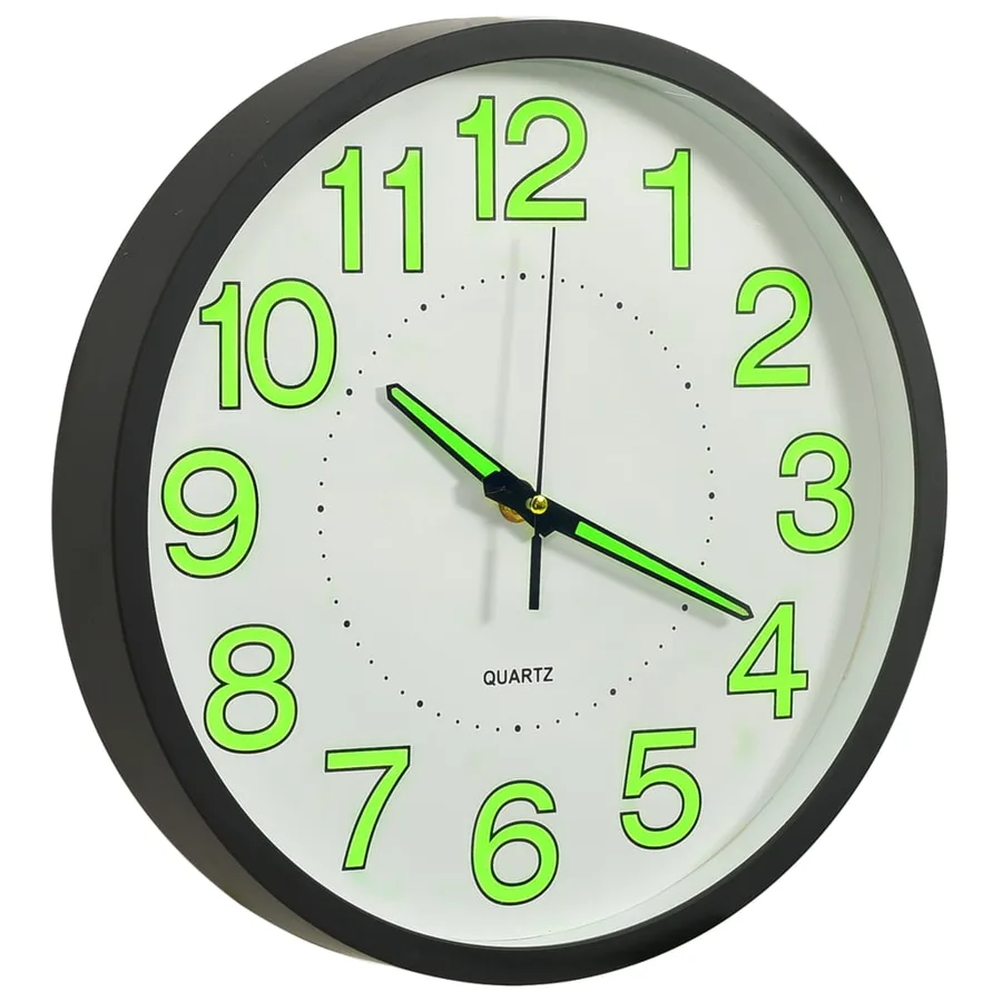 Horloge murale lumineuse Noir 30 cm - 2