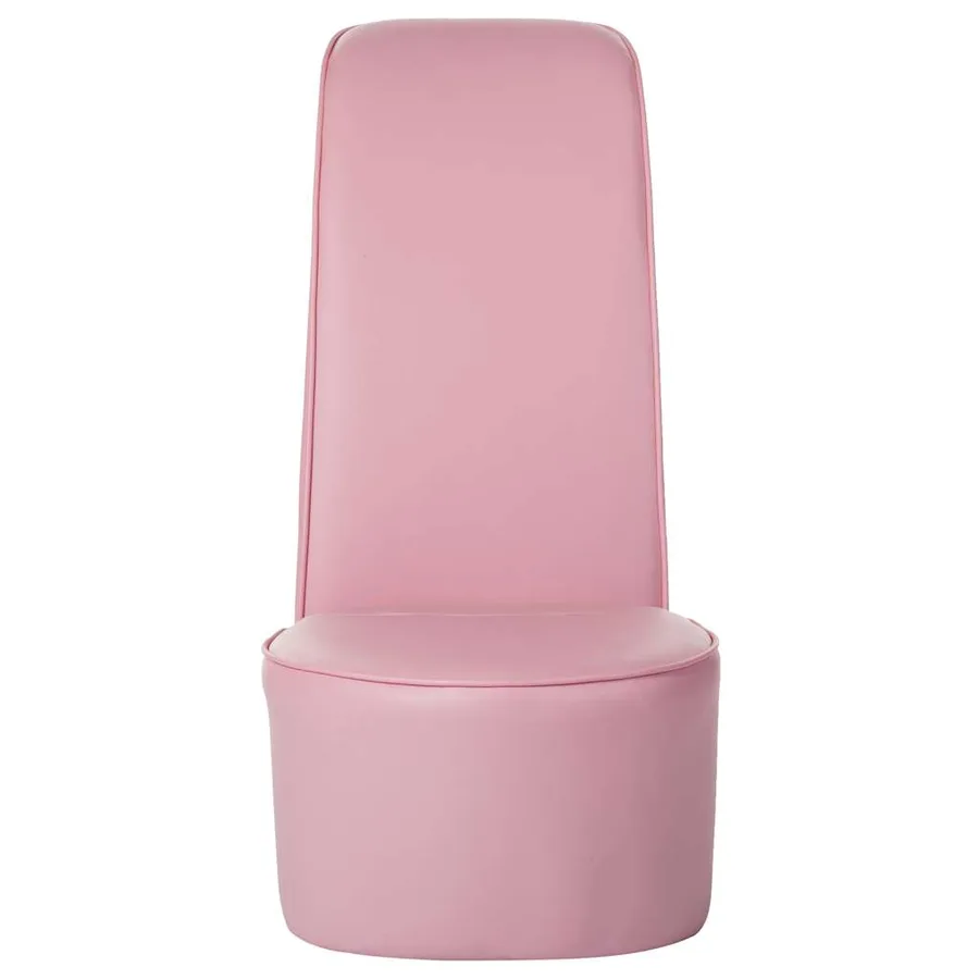 Chaise en forme de chaussure à talon haut rose similicuir - 5