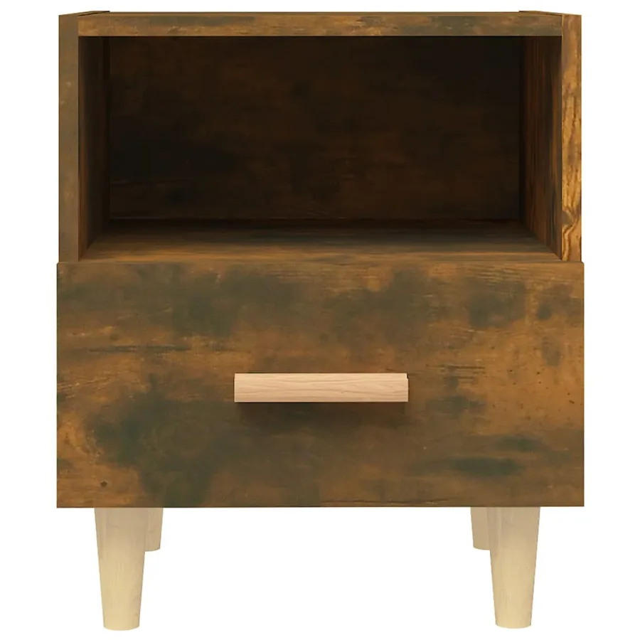 Table de chevet Chêne fumé 40x35x47 cm - 4