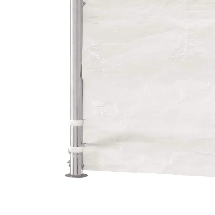 Belvédère avec toit blanc 13,38x4,08x3,22 m polyéthylène - 6