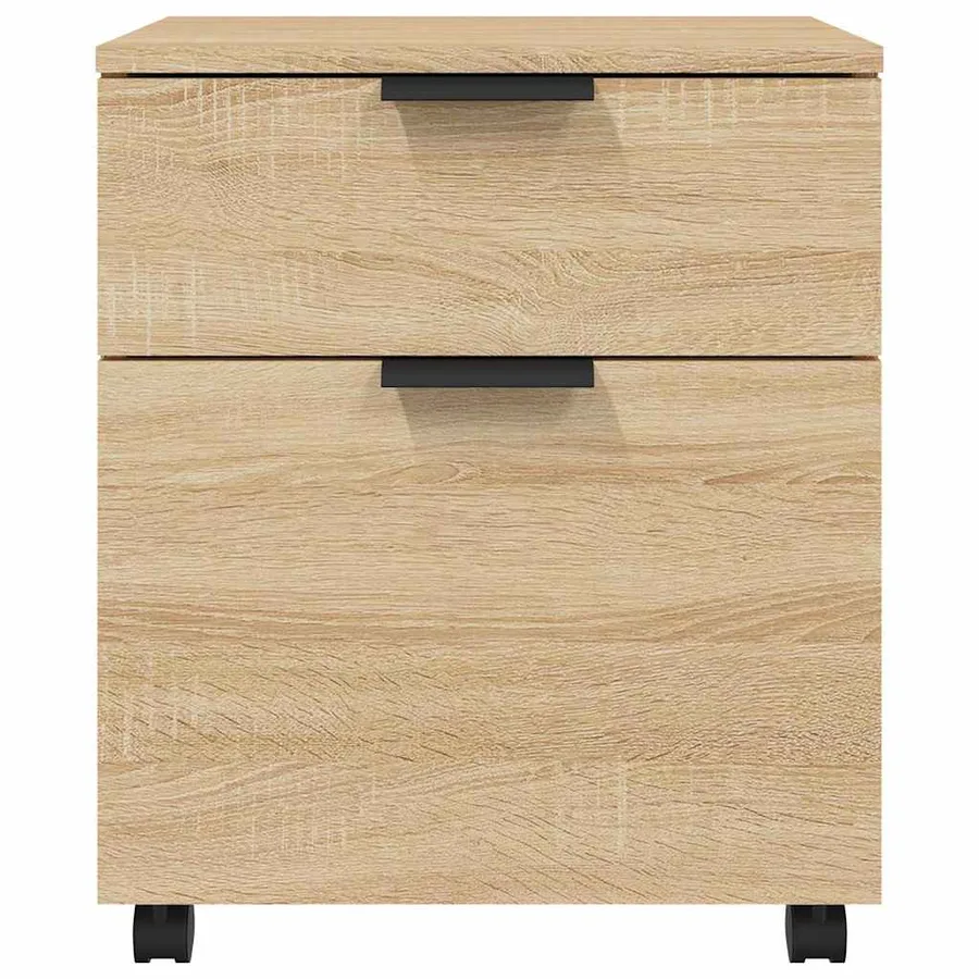 Classeur mobile avec roues Chêne sonoma 45x38x54 cm - 3