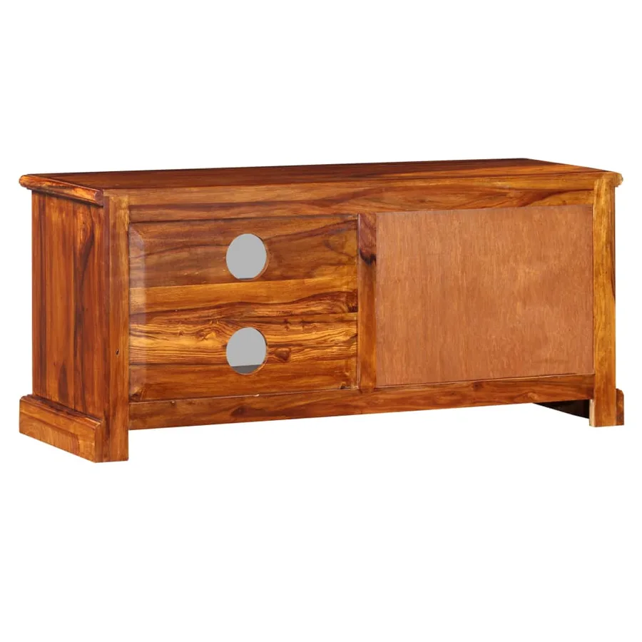 Meuble TV Bois massif de Sesham 90x30x40 cm - 4