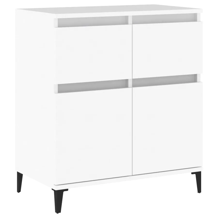 Buffet Blanc 60x35x70 cm Bois d'ingénierie - 2