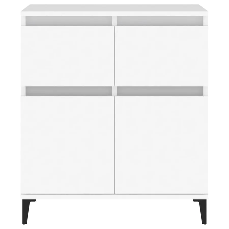 Buffet Blanc 60x35x70 cm Bois d'ingénierie - 7