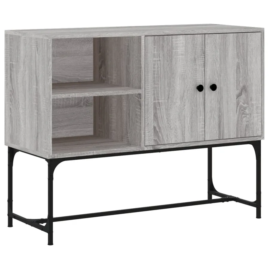 Buffet sonoma gris 100x40x79,5 cm bois d'ingénierie - 2