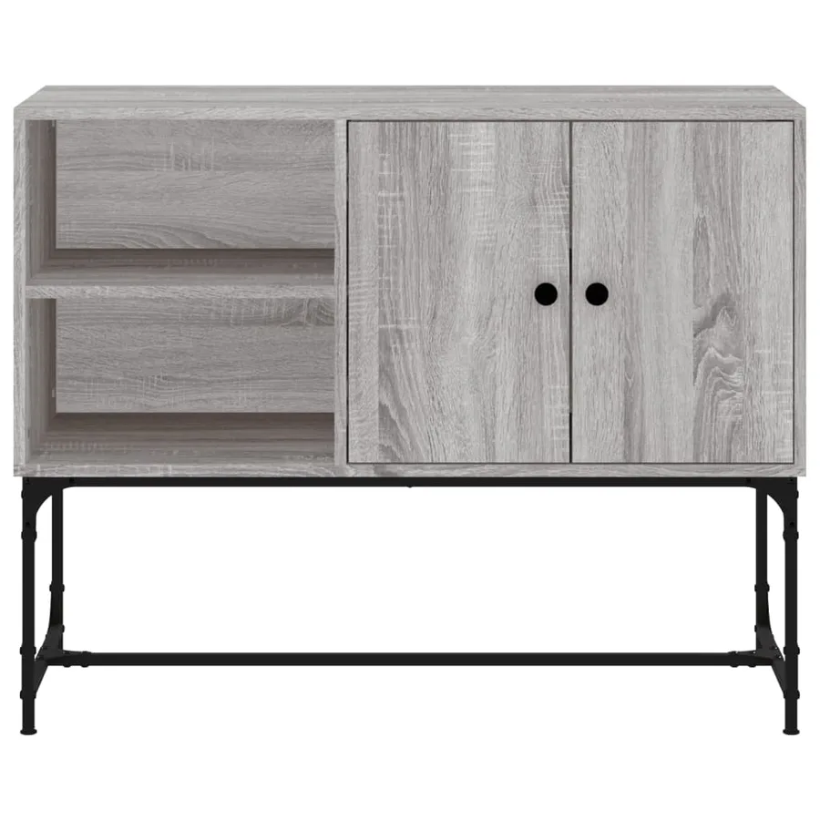 Buffet sonoma gris 100x40x79,5 cm bois d'ingénierie - 5