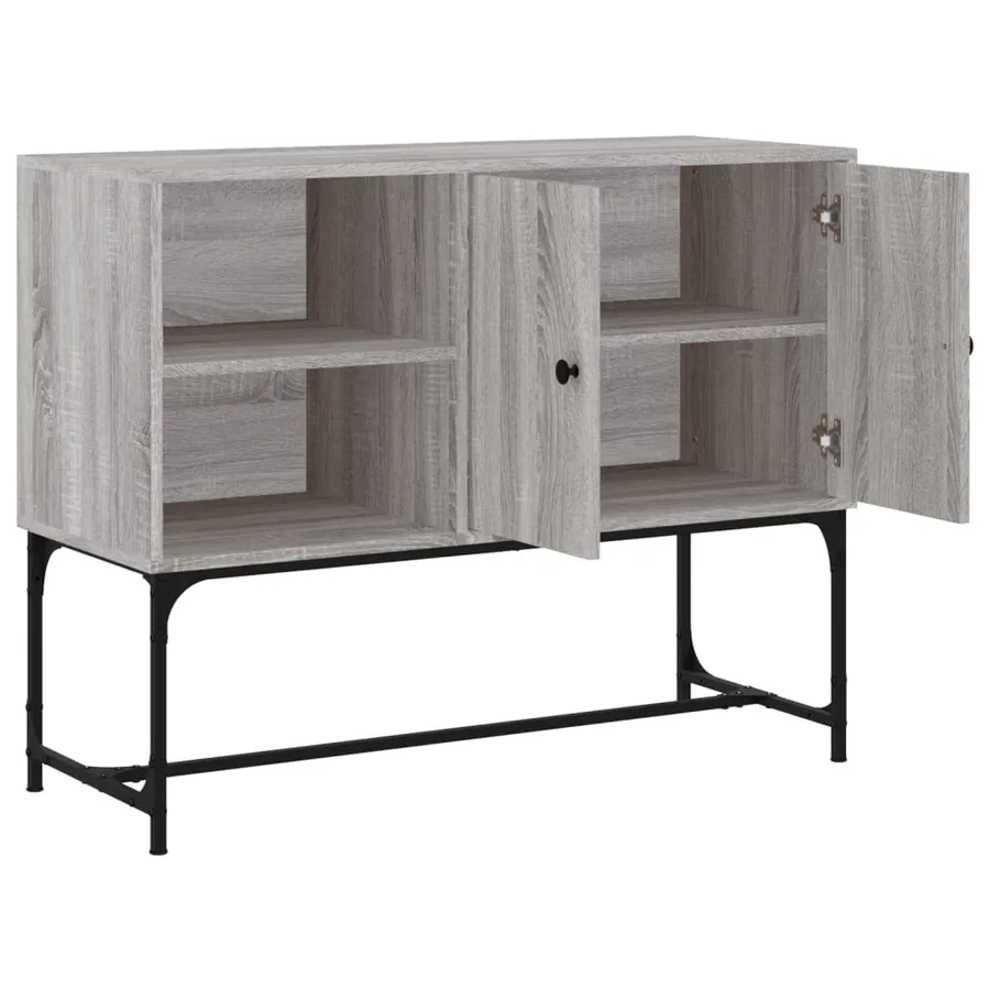 Buffet sonoma gris 100x40x79,5 cm bois d'ingénierie - 6