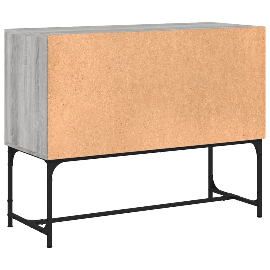 Buffet sonoma gris 100x40x79,5 cm bois d'ingénierie - 8