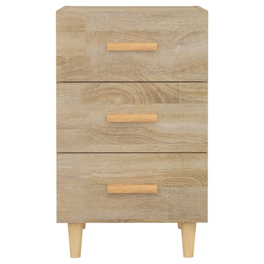 Table de chevet chêne sonoma 40x40x66 cm bois d'ingénierie - 4