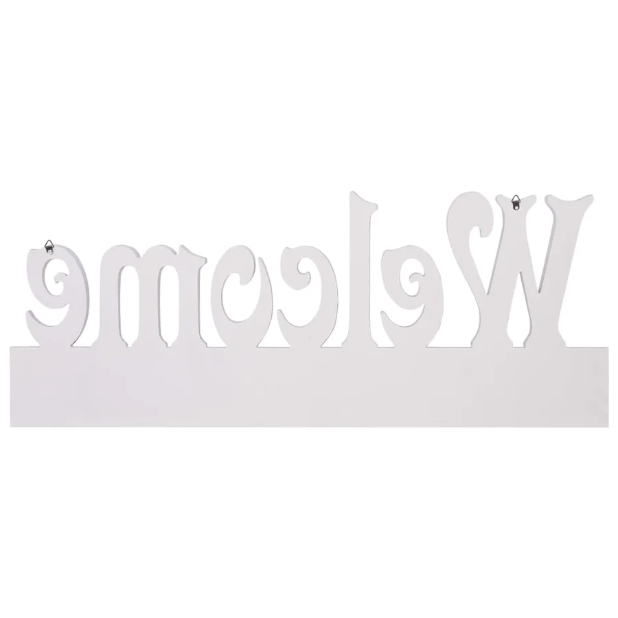 Porte-manteau mural WELCOME Blanc 74x29,5 cm - 3