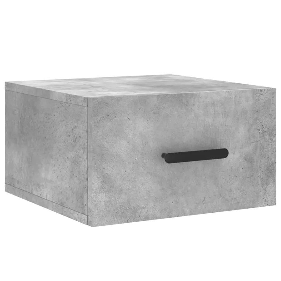 Tables de chevet murales 2 pcs gris béton 35x35x20 cm - 5