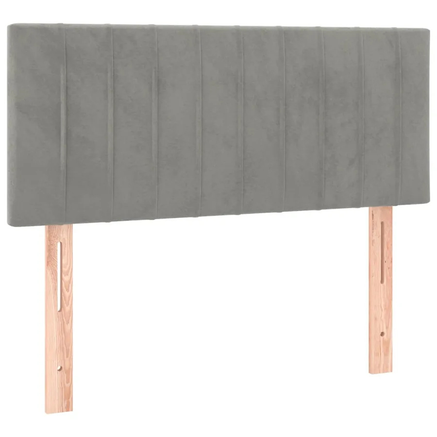 Sommier à lattes de lit avec matelas LED Gris clair 120x200 cm - 7