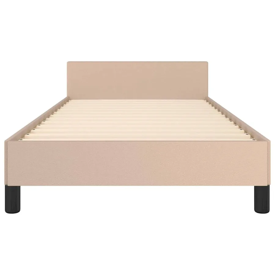 Cadre de lit avec tête de lit sans matelas cappuccino 80x200 cm - 5