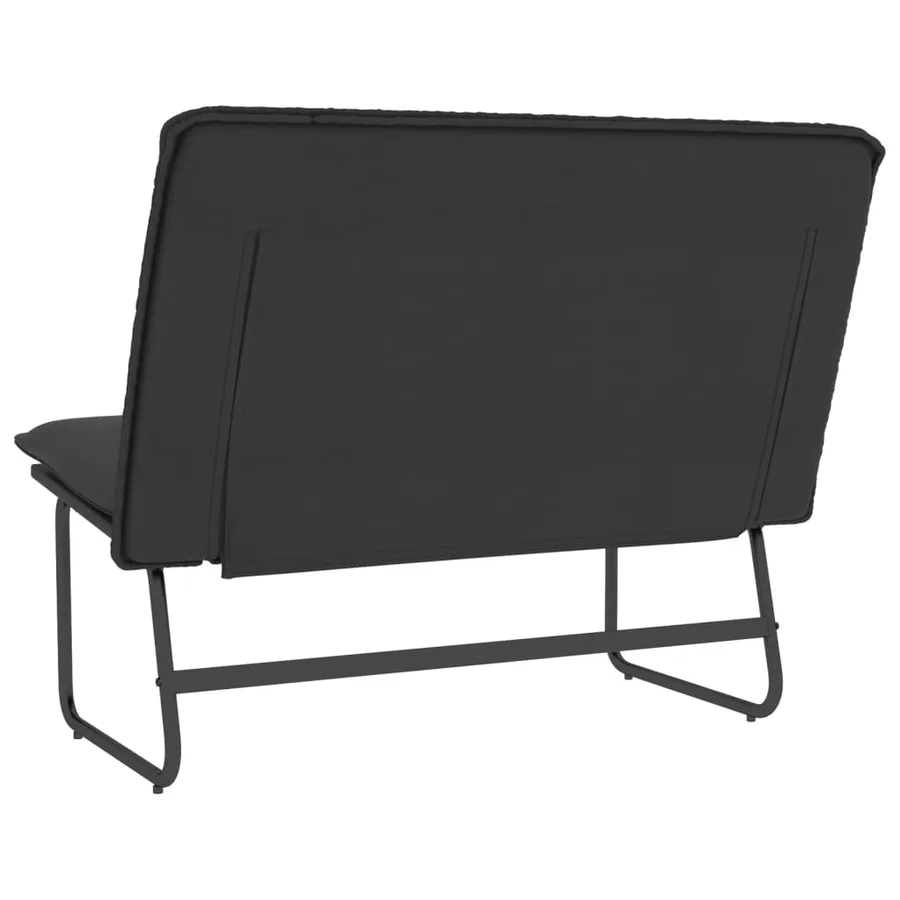 Banc Noir 100x75x76 cm Similicuir - 5