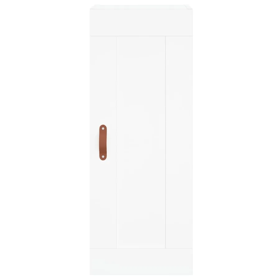 Buffet haut Blanc 34,5x34x180 cm Bois d'ingénierie - 7