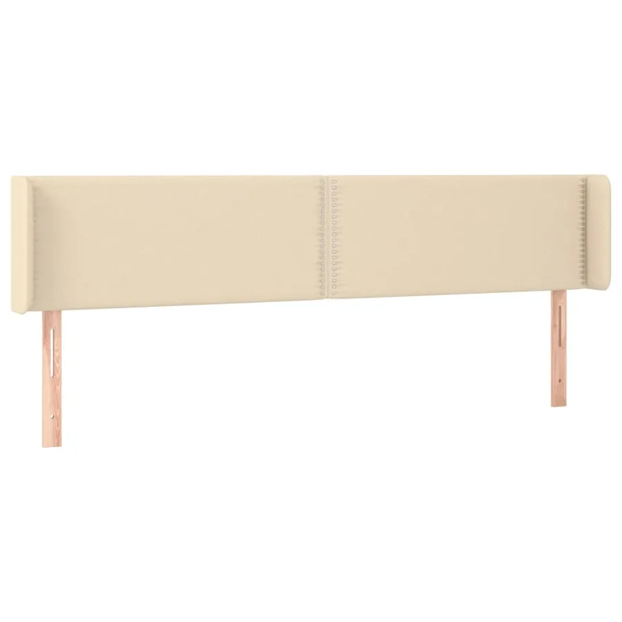 Tête de lit à LED Crème 183x16x78/88 cm Tissu - 3