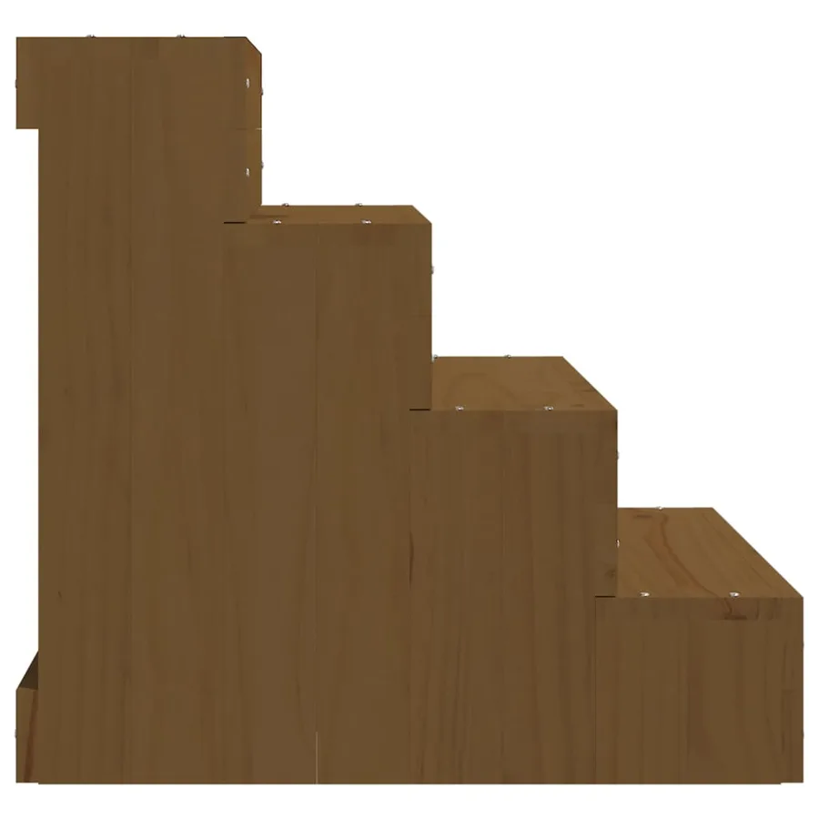 Escalier animaux de compagnie Marron miel 40x49x47 cm Bois pin - 5