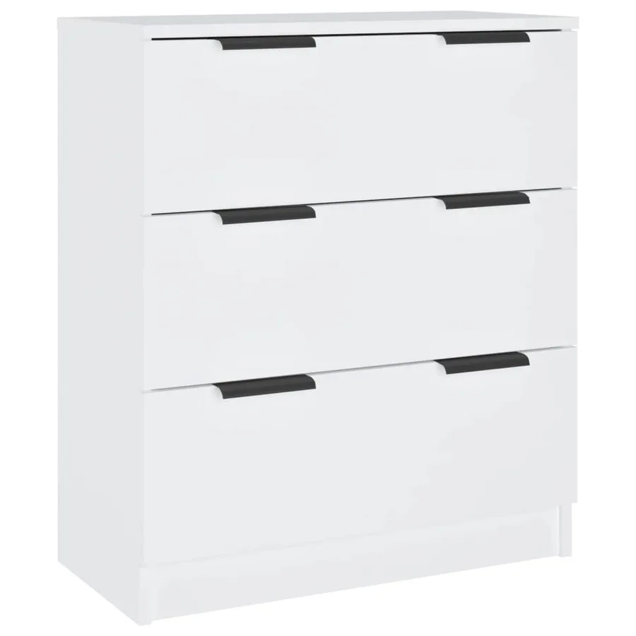 Buffets 3 pcs Blanc Bois d'ingénierie - 3