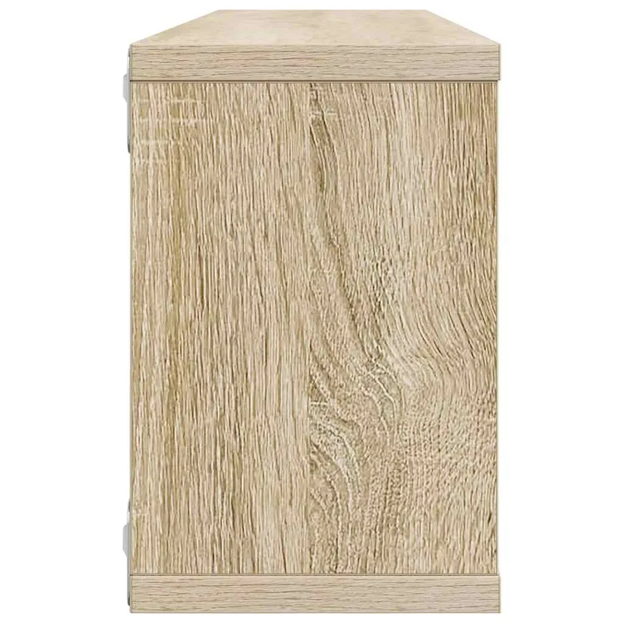 Étagères murales cube 2 pcs Chêne sonoma Bois d’ingénierie - 6