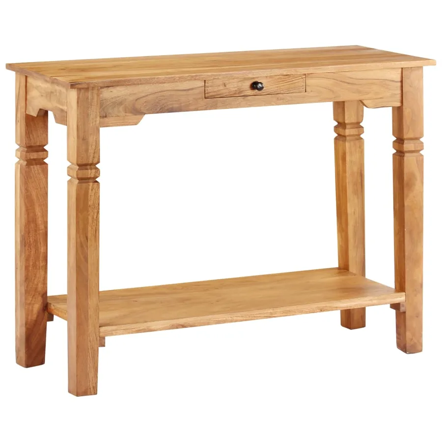 Table console 100x40x76 cm Bois d'acacia massif - 10