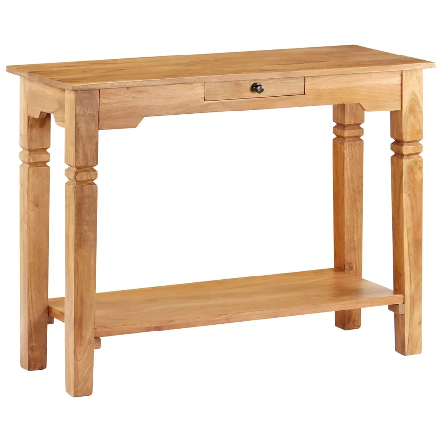 Table console 100x40x76 cm Bois d'acacia massif - 11
