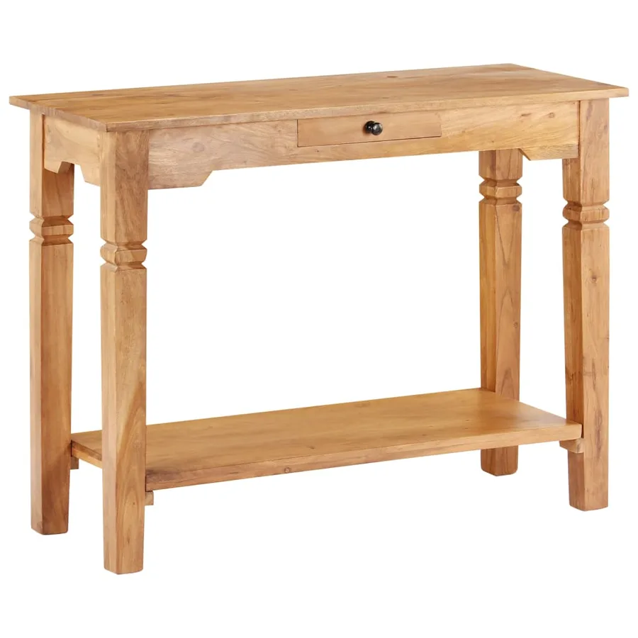 Table console 100x40x76 cm Bois d'acacia massif - 14