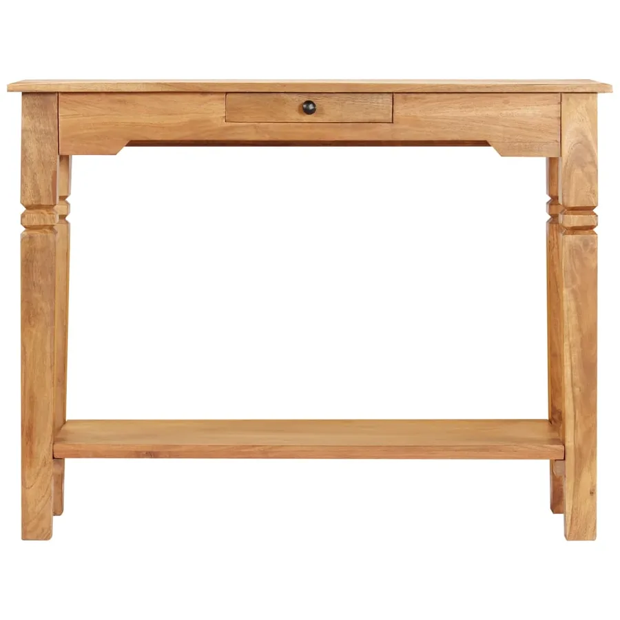 Table console 100x40x76 cm Bois d'acacia massif - 2