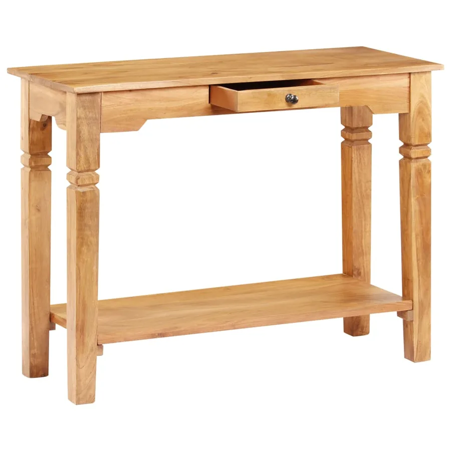Table console 100x40x76 cm Bois d'acacia massif - 3