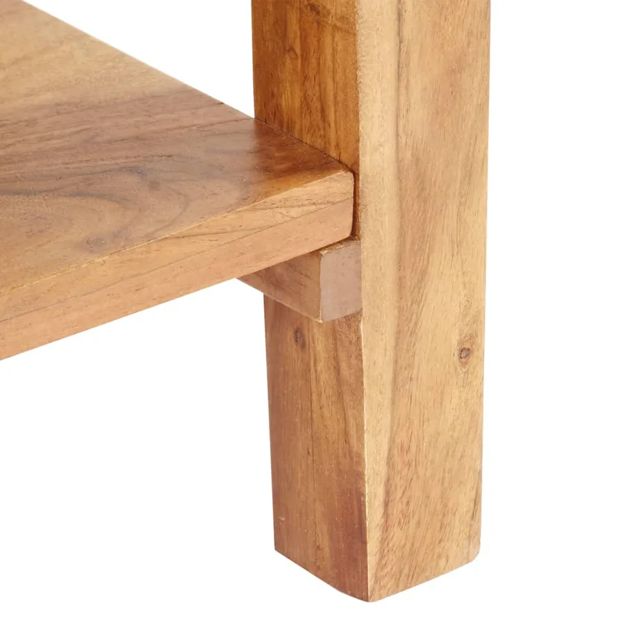 Table console 100x40x76 cm Bois d'acacia massif - 7