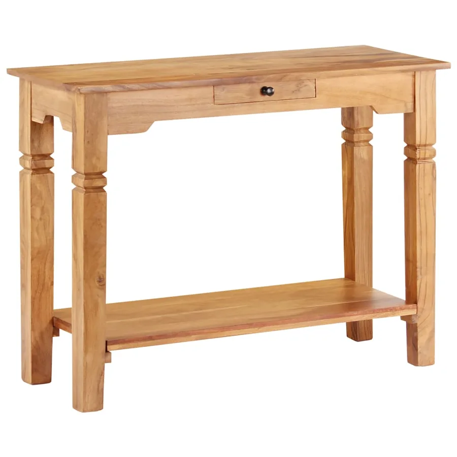 Table console 100x40x76 cm Bois d'acacia massif - 9