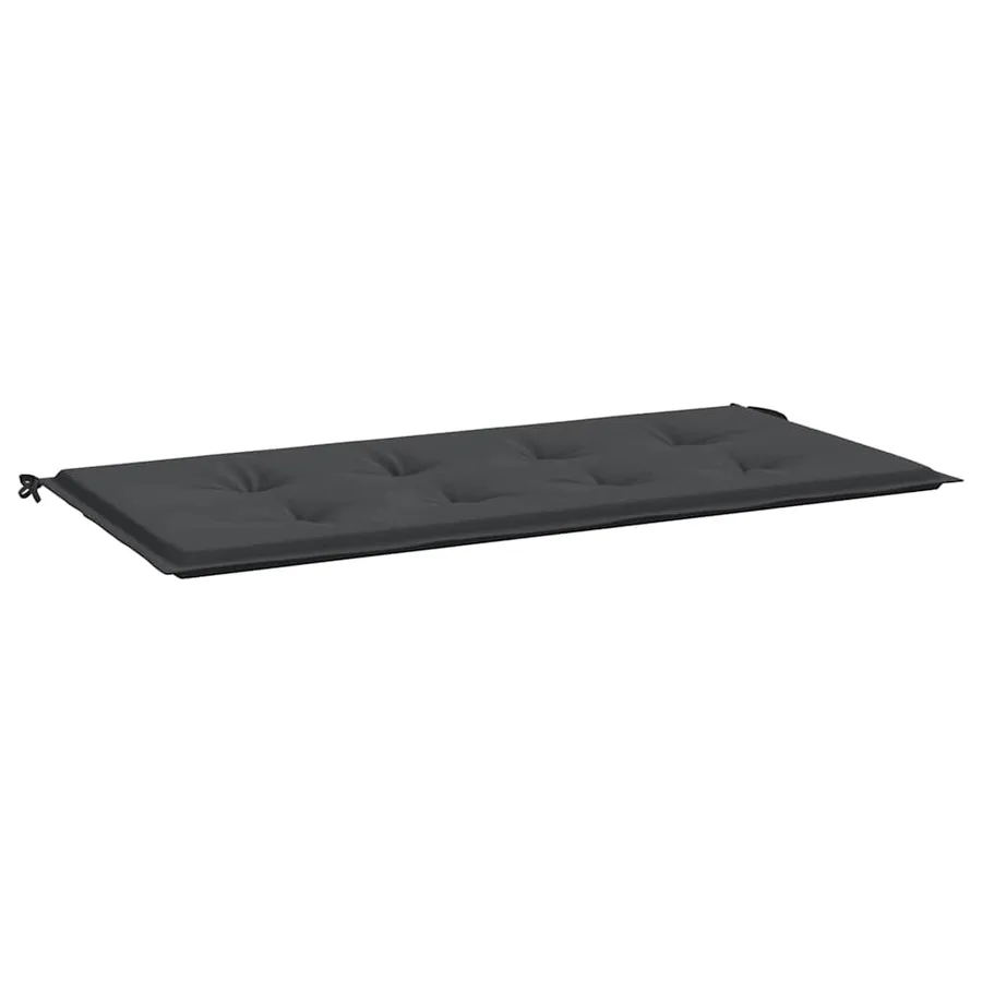 Coussin de banc de jardin noir 120x50x3 cm tissu oxford - 2