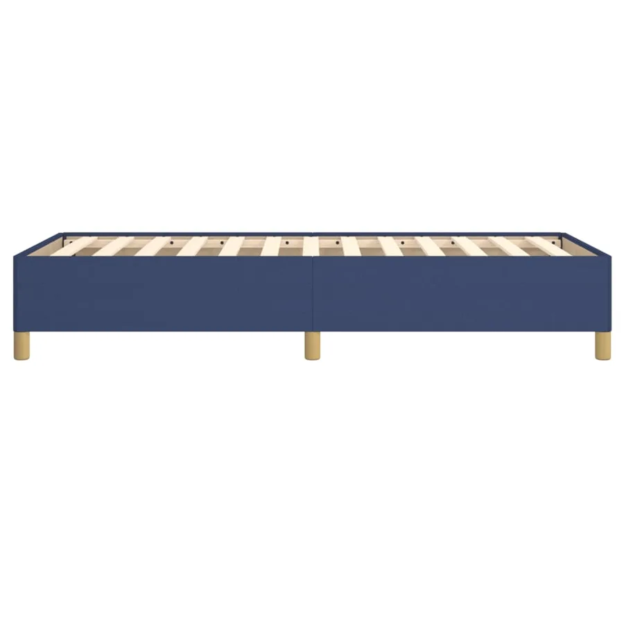 Cadre de lit sans matelas bleu 80x200 cm tissu - 6