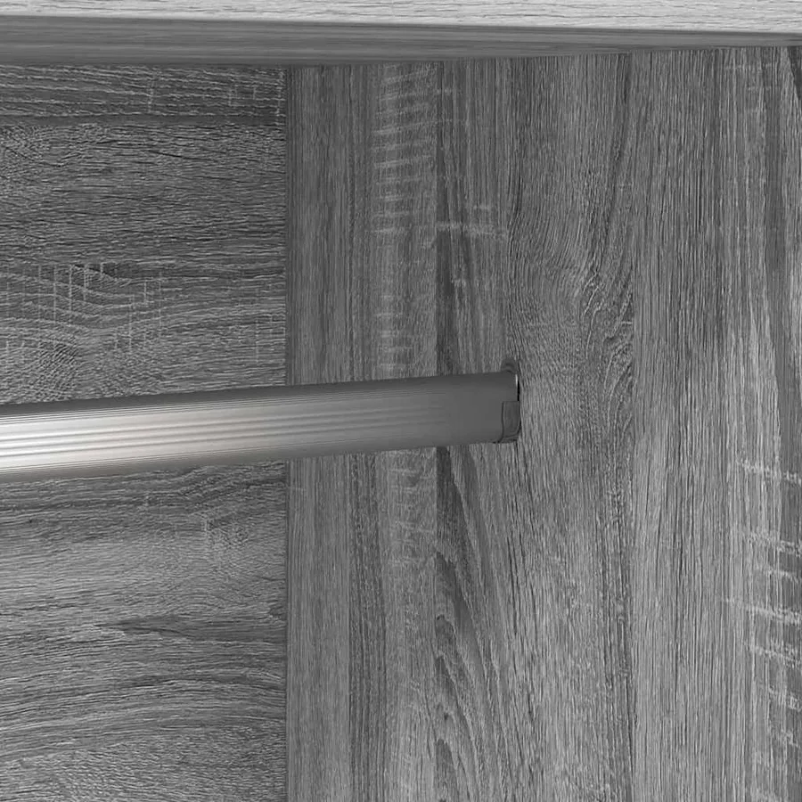 Garde-robe Sonoma gris 82,5x51,5x180 cm Bois d'ingénierie - 10